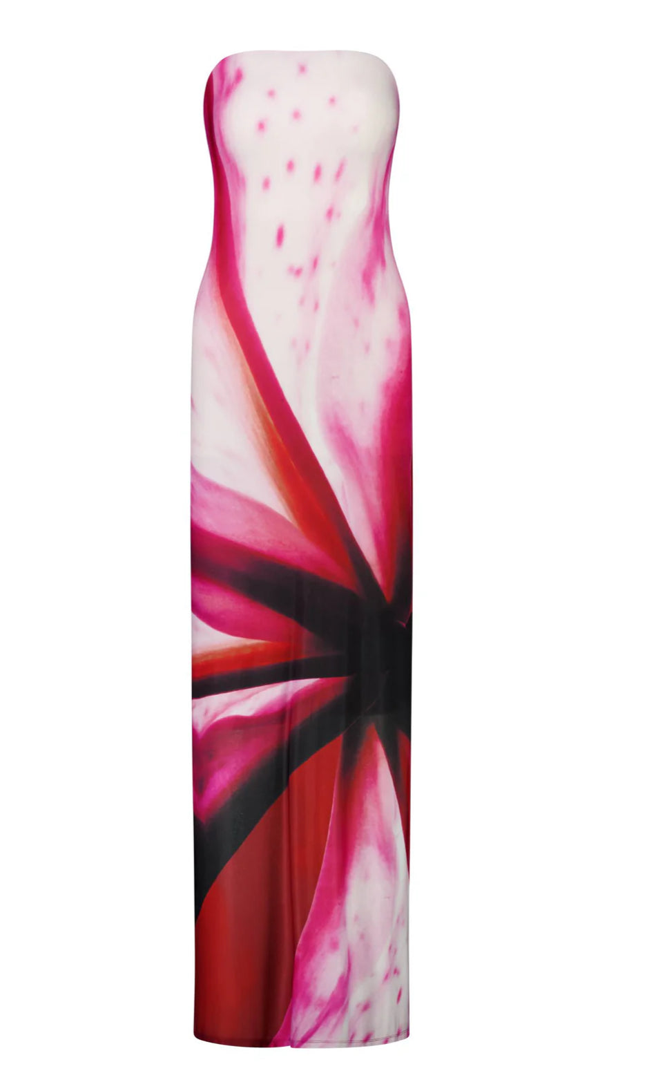 Strapless Slip Dress | Fuchsia Mosaic