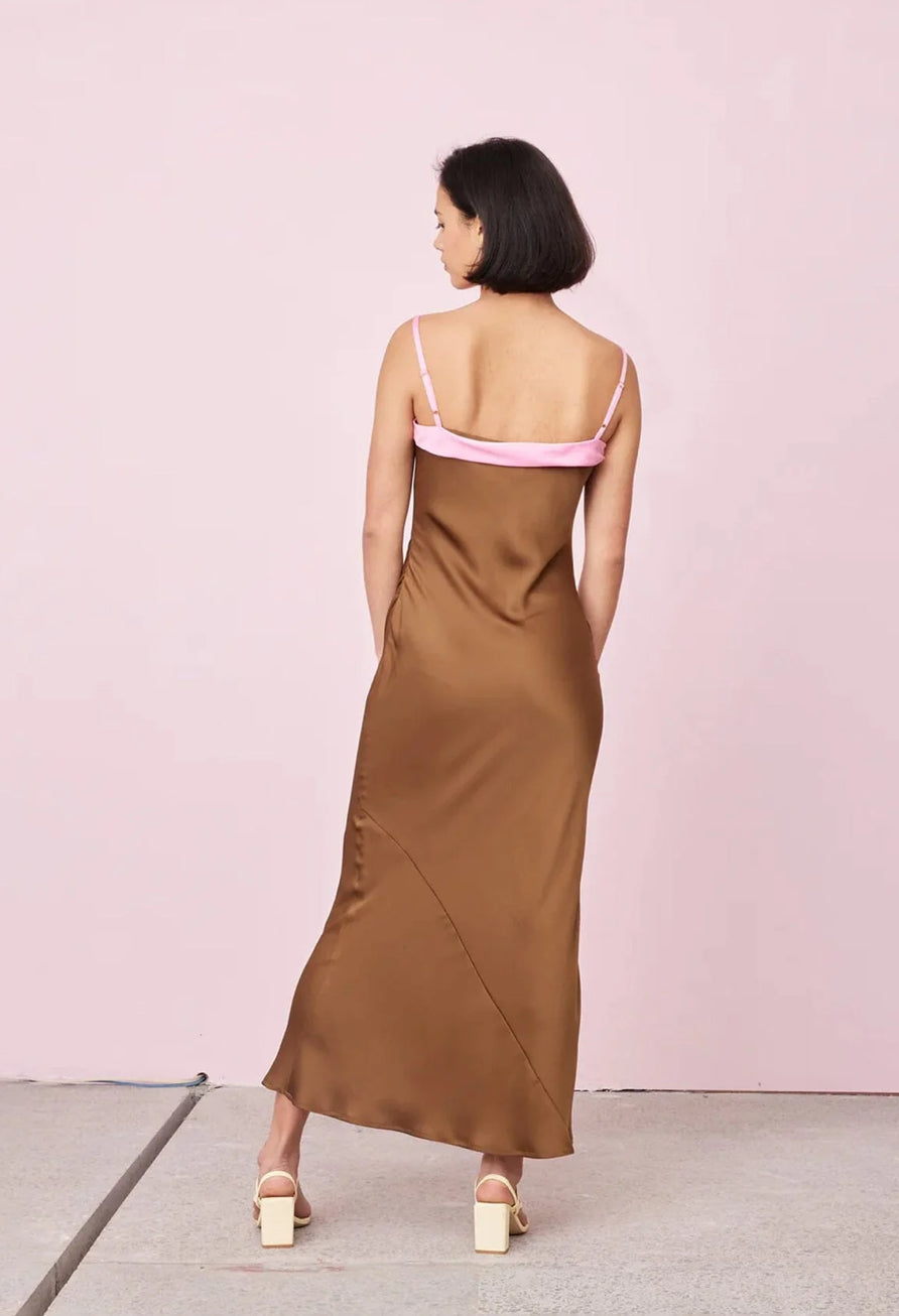 Gemini Satin Slip Dress